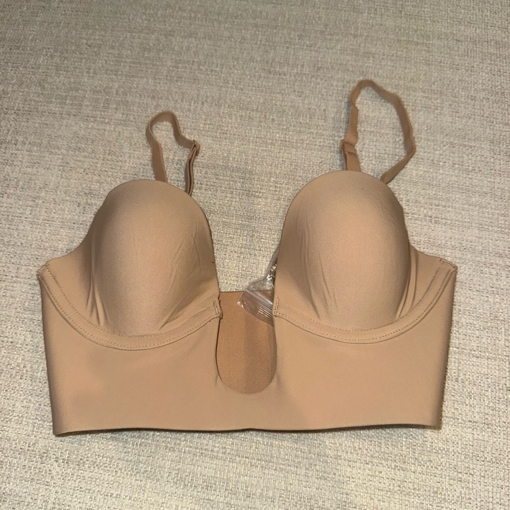 SKIMS Deep Plunge Sleepwear Bra